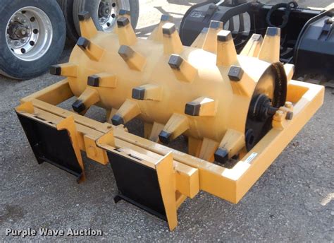 used skid steer roller compactor for sale|sheepsfoot roller for skid steer.